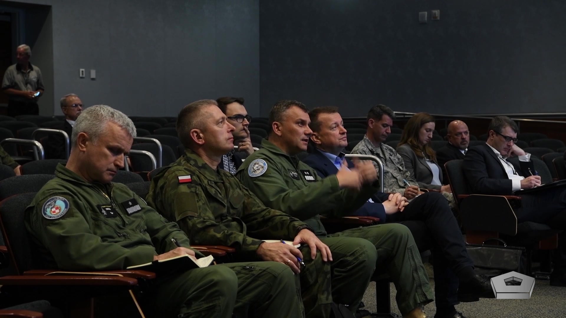 Polish Defense Minister Mariusz Blaszczak visited Eglin Air Force Base, Fla., June 10, 2019, to get acquainted with the F-35 Lightning II joint strike fighter aircraft. Blaszczak said Poland’s air force hopes to be operating the aircraft by 2026.