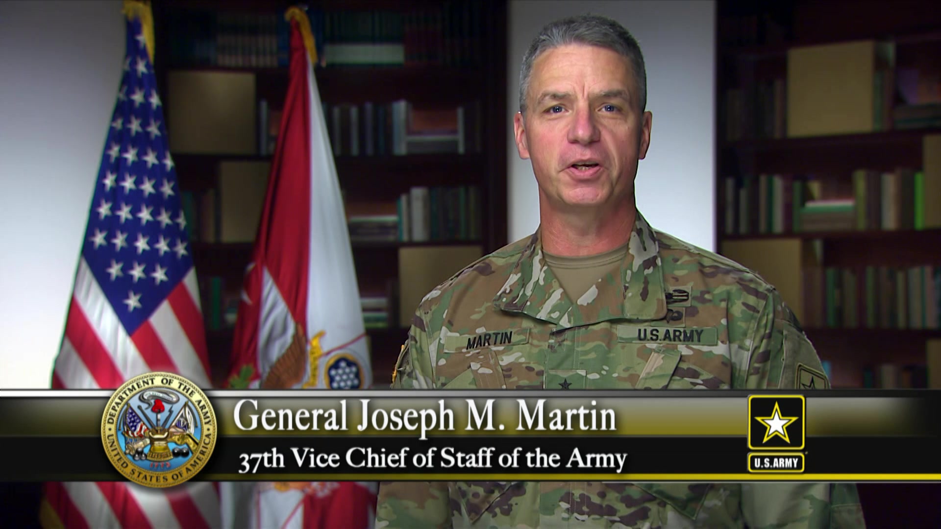 DVIDS - Video - Gen. Joseph M. Martin, U.S. Army Vice Chief of Staff, gives  a shout-out for the U.S. Army Operational Test Command's 50th Birthday