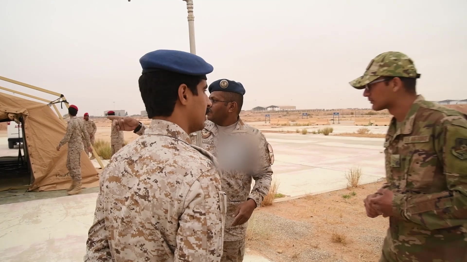 The Emergency Management Office participated in a CBRN exercise with the Royal Saudi Air Force on Dec. 10, 2019 at Prince Sultan Air Base, Kingdom of Saudi Arabia. The exercise was used to determine how the U.S. Air Force would complement the KSA in real world contingencies.
