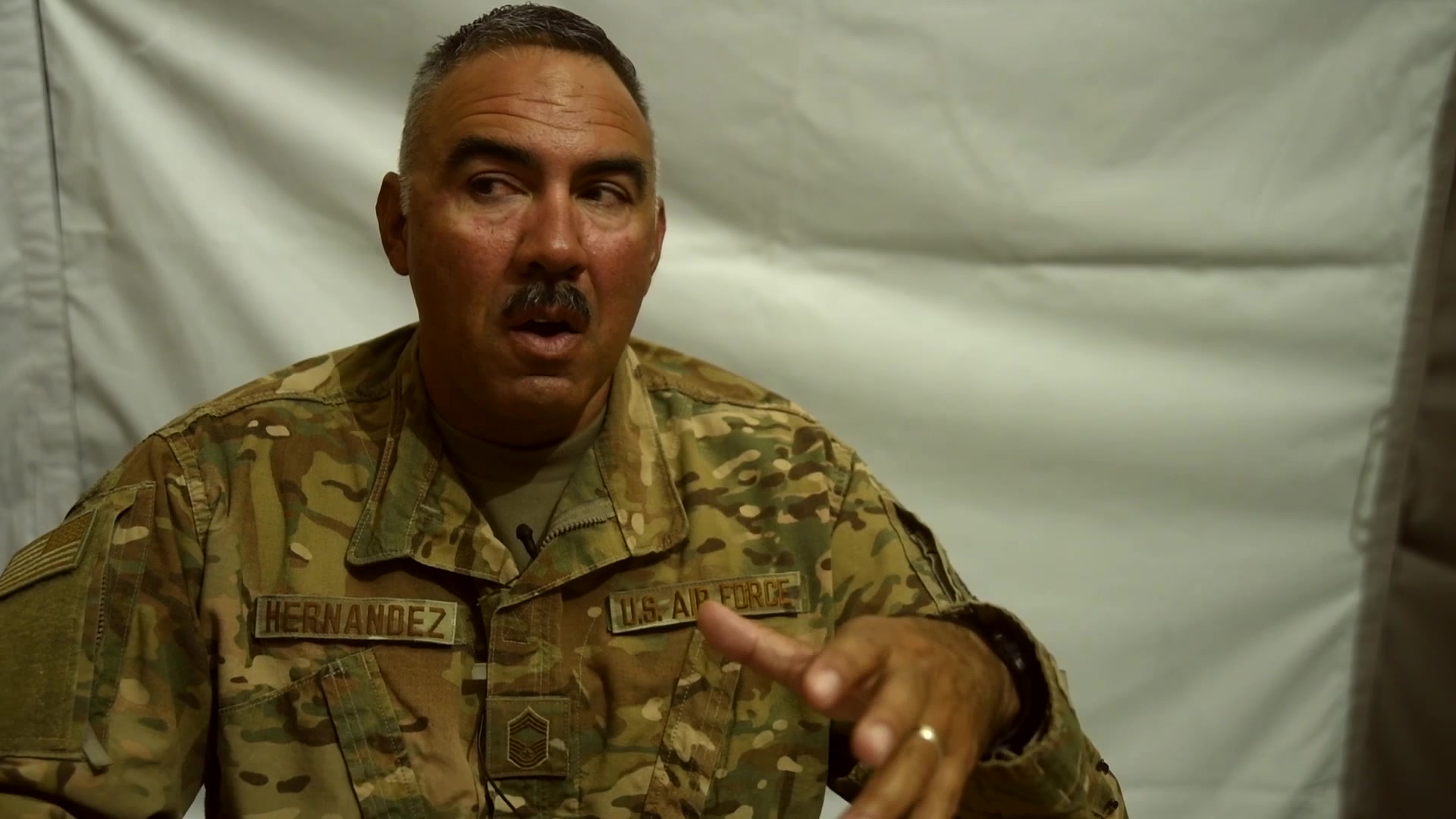 CMSgt Frank Hernandez was the original superintendent for the 378th Expeditonary Civil Engineering Squadron. He talks about his original crew responsible for the first phases of building Prince Sultan Air Base.