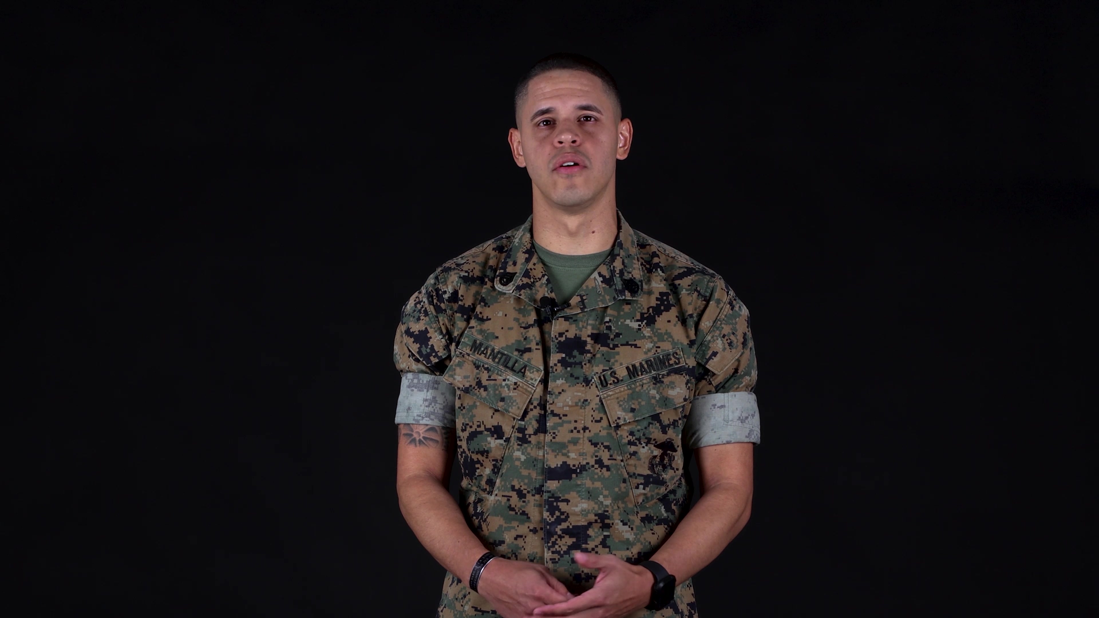 U.S. Marine Corps Staff Sgt. David Mantilla, patrol chief for Security Battalion, Marine Corps Base Quantico, talks about his struggles and how he became a Staff Sergeant of Marines. (U.S. Marine Corps video by Lance Cpl. Eric Huynh)