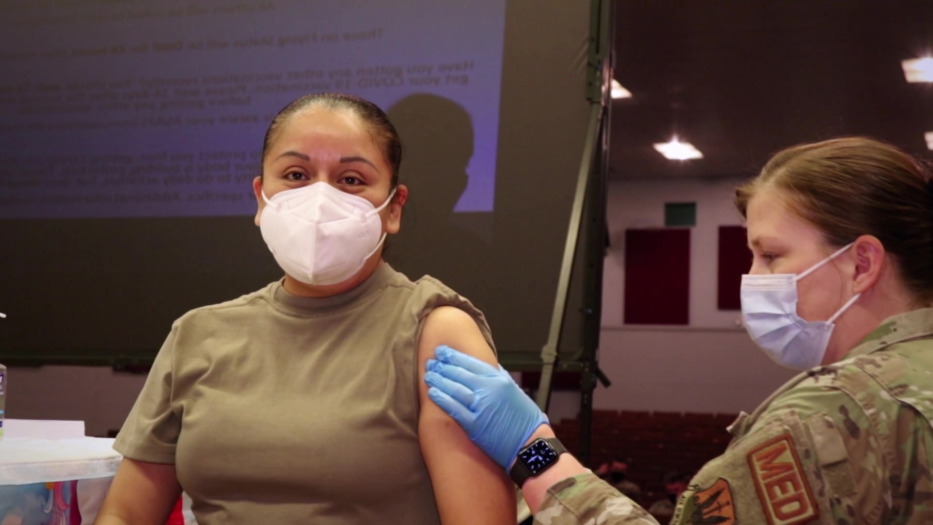 Shaw Air Force Base, SC (Jan. 28, 2021) US Army Staff Sgt. Taolee Gookool, Medical NCOIC with USARCENT explains the importance of receiving the coronavirus (COVID-19) vaccine in order to help our service members flatten the curve and do our part to prevent the transmission and spread of COVID-19. The vaccine is in distribution phase 1b to include critical national capabilities, personnel deploying overseas locations, and other critical and essential support personnel. The Department of Defense is conducting a phased, standardized, and coordinated strategy to distribute and administer COVID-19 vaccines to protect our people, maintain readiness, and support the national COVID-19 response. Vaccines for COVID-19 are only available after they are demonstrated to be safe and effective in large phase-three clinical trials, have been authorized by the U.S. Food and Drug Administration, and have been manufactured and distributed safely and securely. (U.S. Army video by Mass Communication Specialist Staff Sgt. Anri G. Baril)