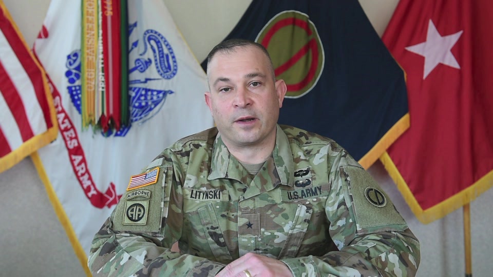 Brig. Gen. Ernest Litynski, Commanding General, 85th U.S. Army Reserve Support Command, reflects on his family's personal experience during the Holocaust and shares his thoughts on dignity and respect in the profession of arms.