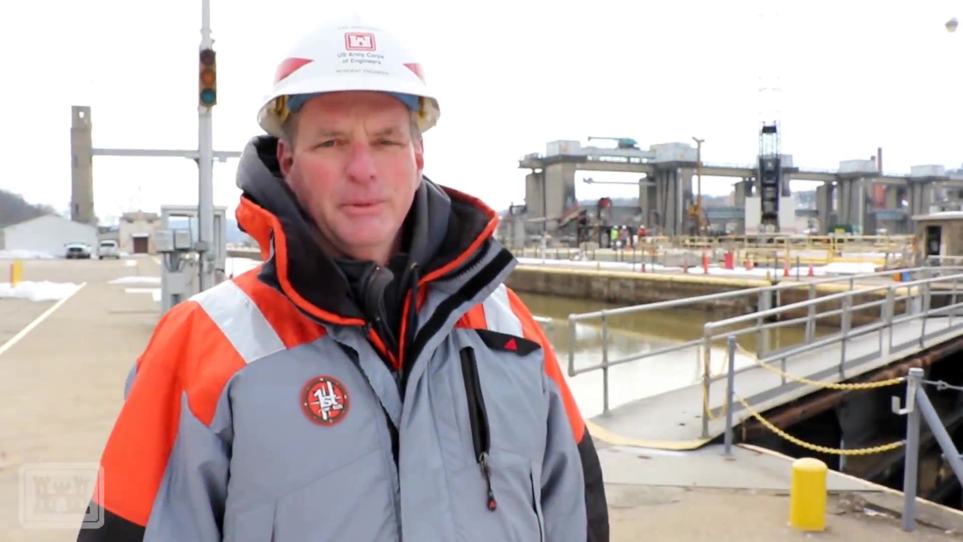 #WaterSafetyWednesday: the Lower Mon project is going along smoothly! Kirk McWilliams, resident engineer at Charleroi Locks and Dams, shares an update on Feb. 17, 2021.