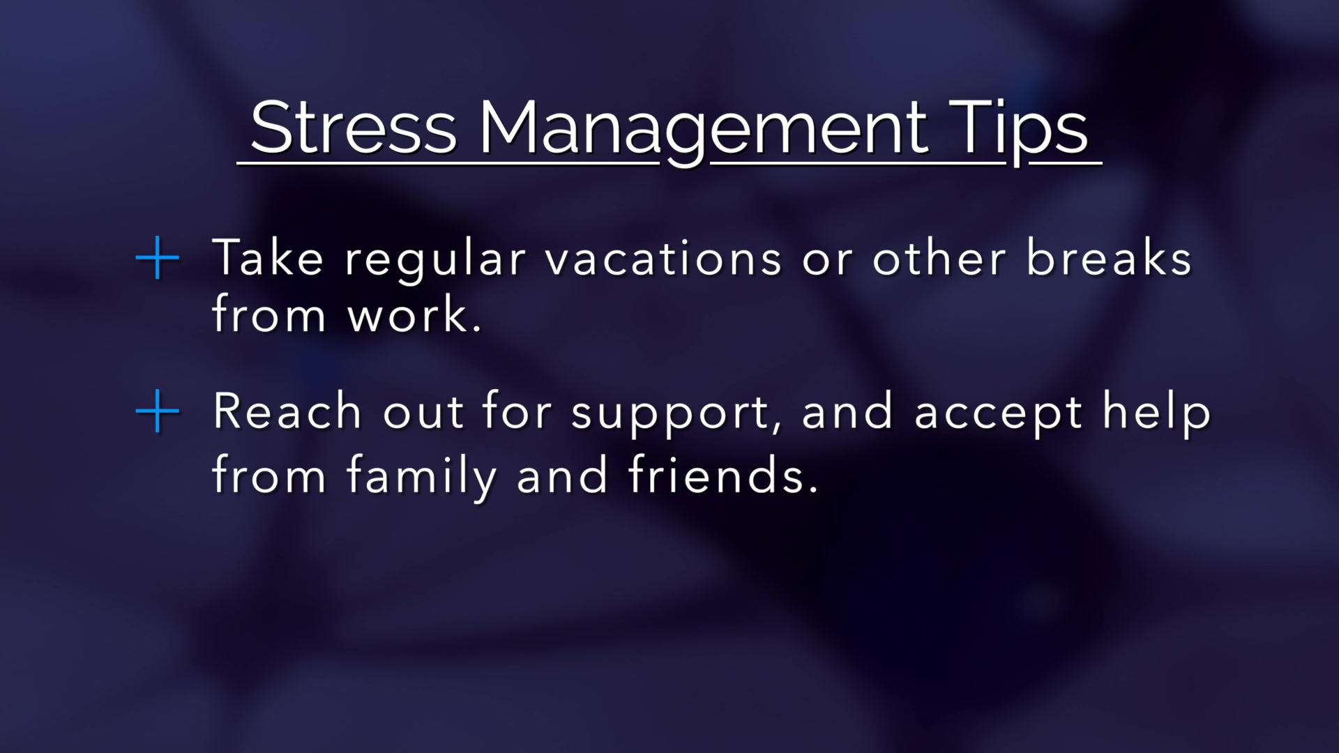 Life and Family Stress Self-Help