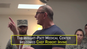 Chef Robert Irvine visits Wright-Patt