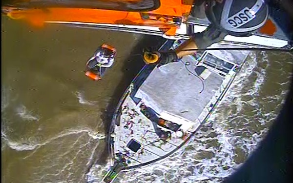 Coast Guard assists vessel taking on water near Freeport, Texas
