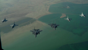 Qatari-U.S. Air Forces Central Command Friendship Event Flyover
