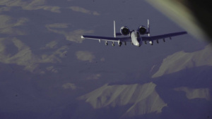 KC-135 refuels A-10s