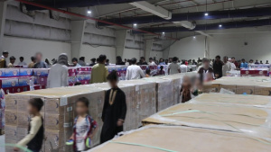 Soldiers Ensure Afghan Evacuees are Well-Fed and Cared for in Qatar