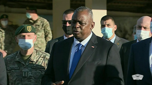Austin, Georgian Defense Minister Brief News Media