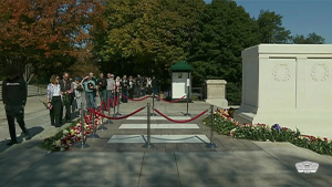 Members of the Public Lay Flowers at Tomb of the Unknown Soldier, Part 3