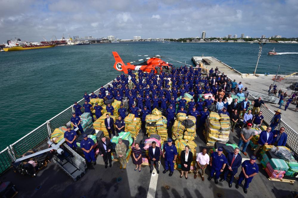 Coast Guard Cutter James offloads more than $1.06 billion in illegal narcotics at Port Everglades