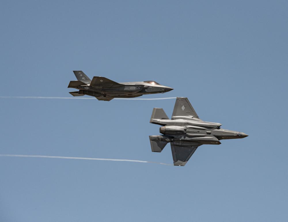 F-35A Demonstration Team flies over NAS Kingsville