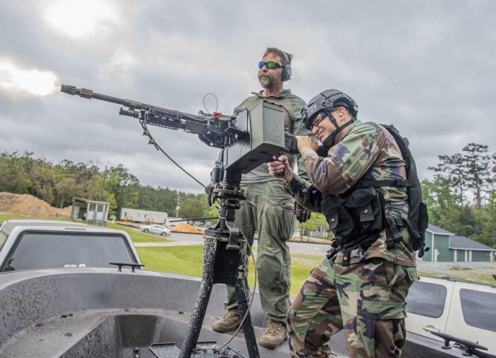 Partner nation students conduct machine gun familiarization