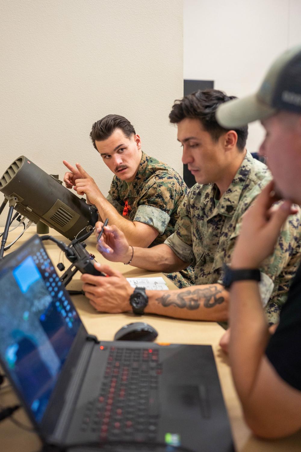 3rd Marine Aircraft Wing Marines Learn Loitering Munitions Systems