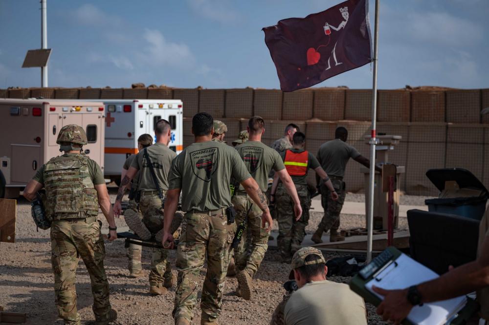 US service members conduct MASCAL exercise in Djibouti