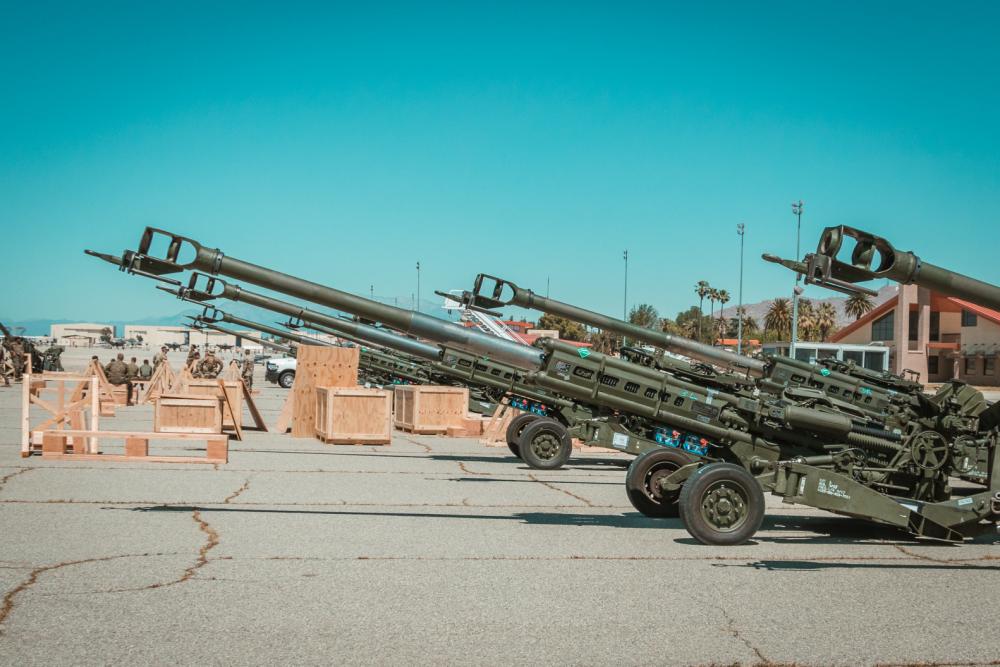 U.S. Marine Corps M777 howitzers shipped to support Ukraine