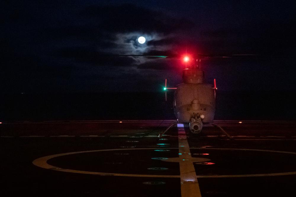 USS Montgomery (LCS 8) Conducts MQ-8C Operations