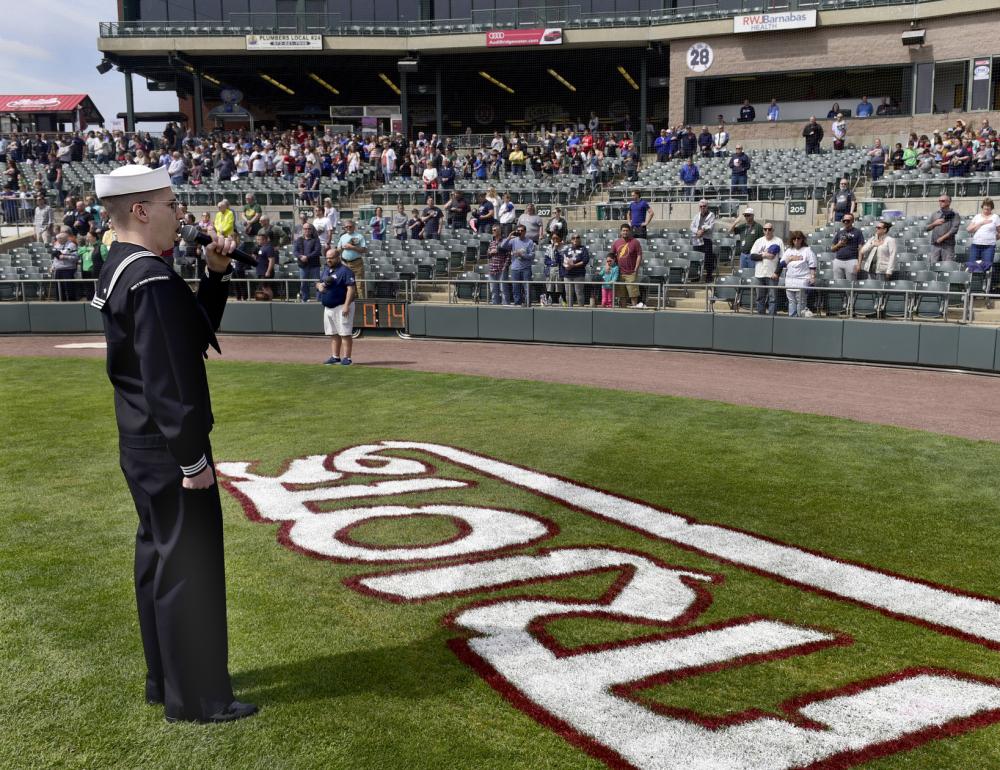 Navy visits NJ ballpark