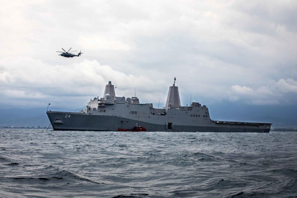 USS Arlington Arrives in Greece