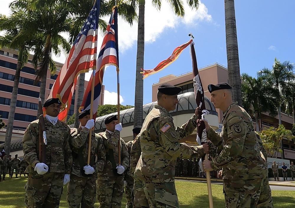 Tripler Army Medical Center Change of Command Colors 2022