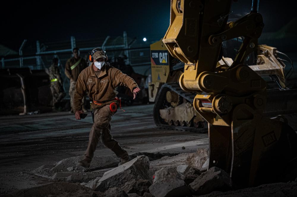 332d Civil Engineers perform night operations during RADR exercise