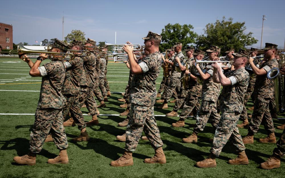2d Marine Division Band Rehersal