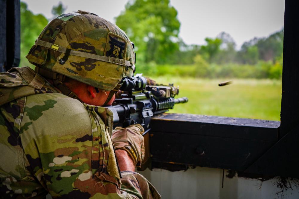 101st Soldiers compete in a Stress Shoot Competition during Week of the Eagles 2022