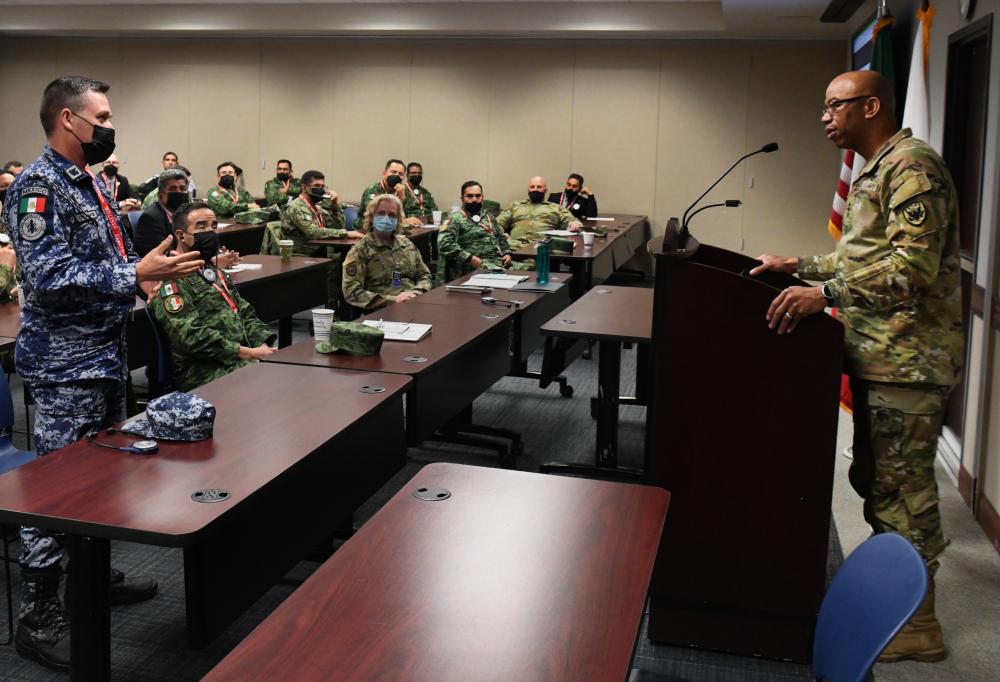 Mexican National Defense College visit headquarters