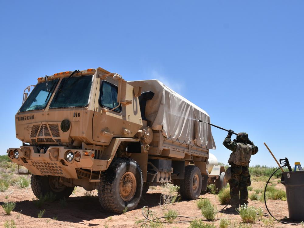 Chemical Corps unit supports Air Defense Artillery brigade at Exercise Roving Sands