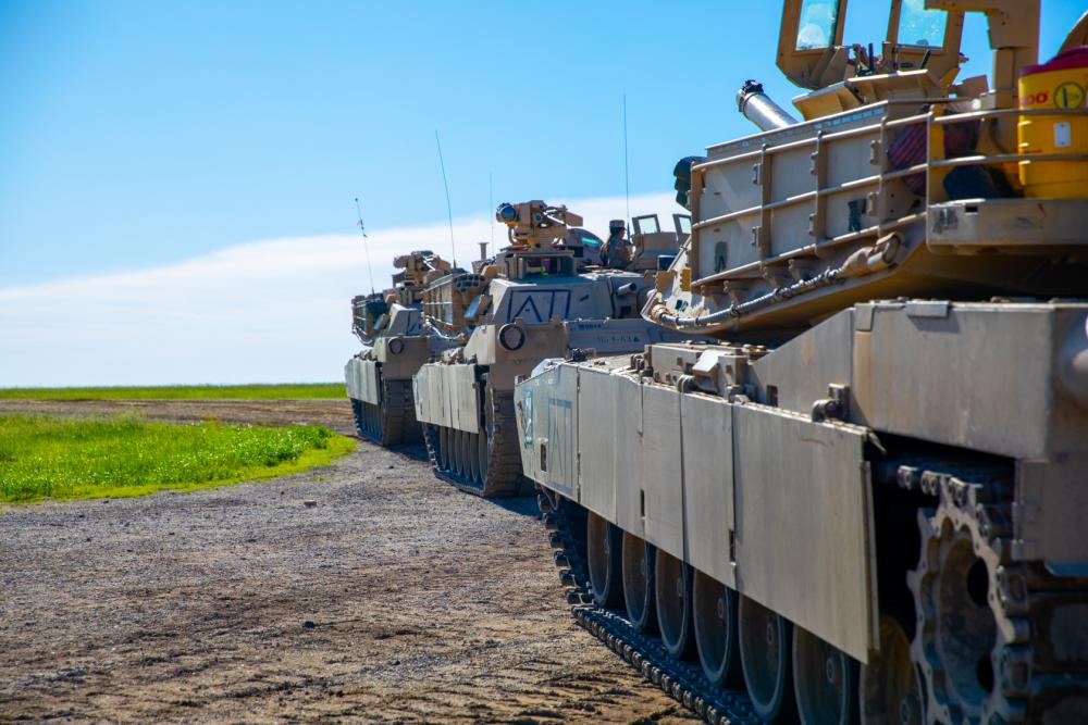 Abrams tankok hadgyakorlaton (US Army)