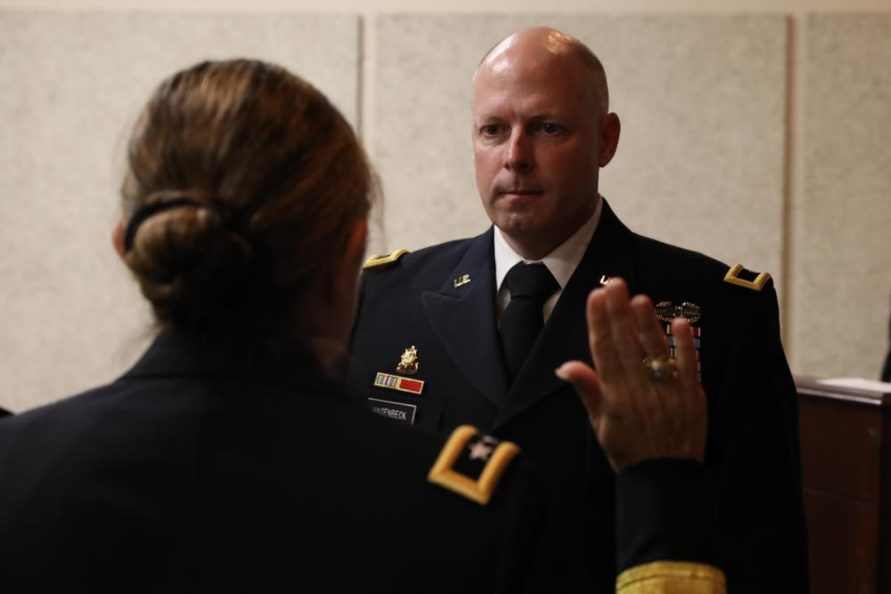 Kelly Hagenbeck, 4th ESC Deputy Commander, Promoted to Brigadier General