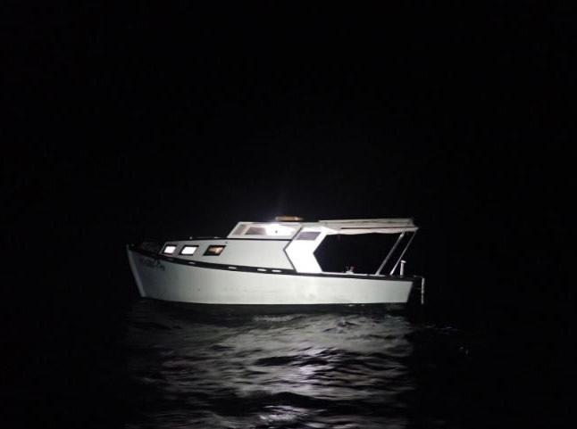 A Customs and Border Protection Air and Marine Operations aircrew alerted Sector Key West watchstanders of a rustic vessel about 17 miles south of Boot Key, Florida, June 10, 2022. The people were repatriated to Cuba on Jun 14, 2022. (U.S. Coast Guard photo)