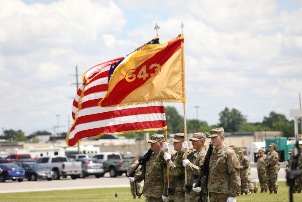 643rd Regional Support Command Executes a Change of Command Ceremony During June Battle Assembly