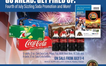 DeCA’s June 20 – July 3 Sales Flyer includes savings related to Fourth of July, ‘Thrill of the Grill’ summer promotion, ‘Stock Up and Save’ sweepstakes