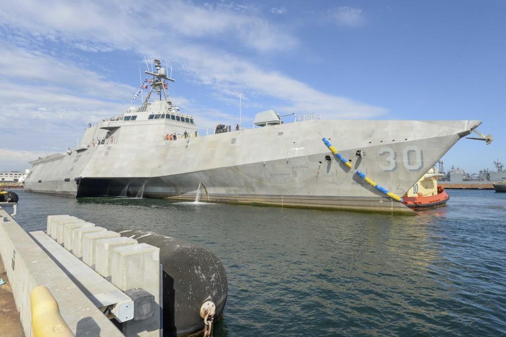 PCU Canberra (LCS 30) Arrives at San Diego Homeport for the First Time