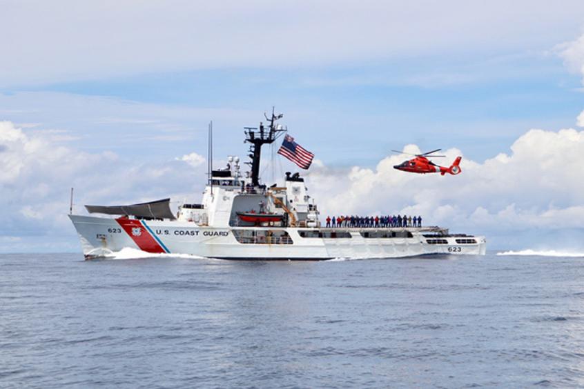 Coast Guard Cutter Steadfast returns to Astoria after 55-day counter narcotics patrol