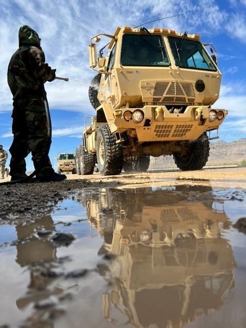 1041st Transportation Company puts in the miles at Dugway