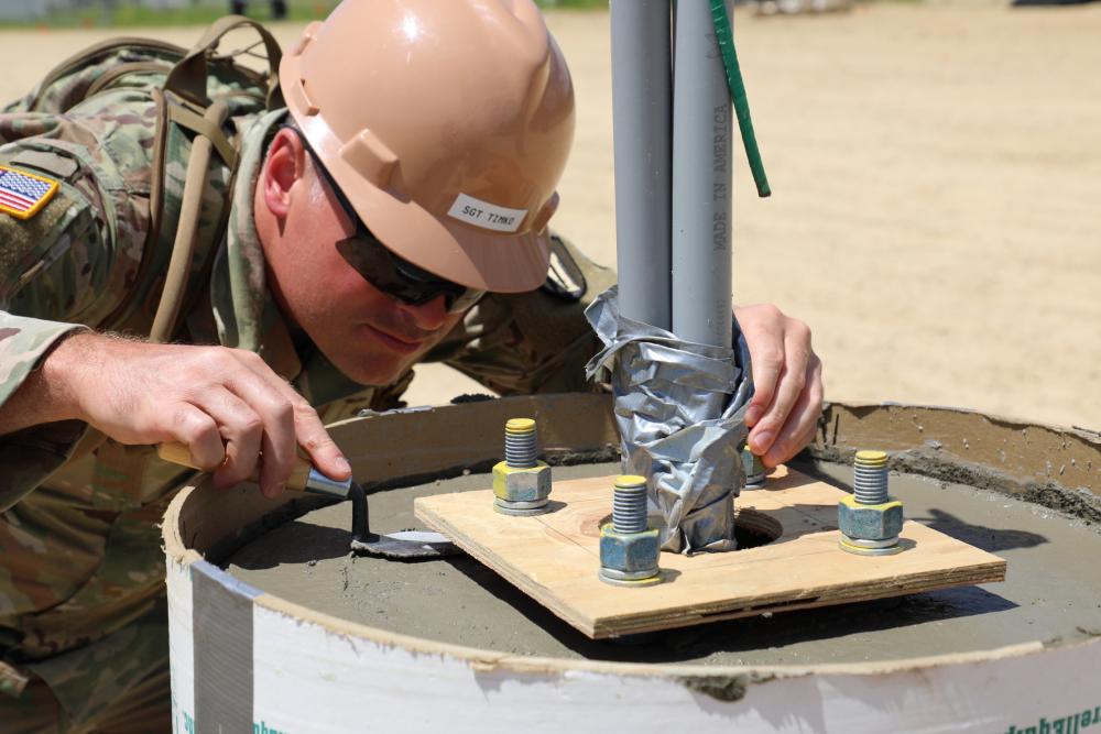 Reserve Engineers tackle Fort McCoy Troop Project