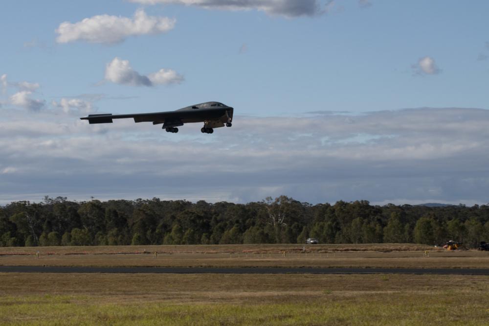 B-2 Spirit stealth bombers deploy to RAAF Base Amberley, Australia