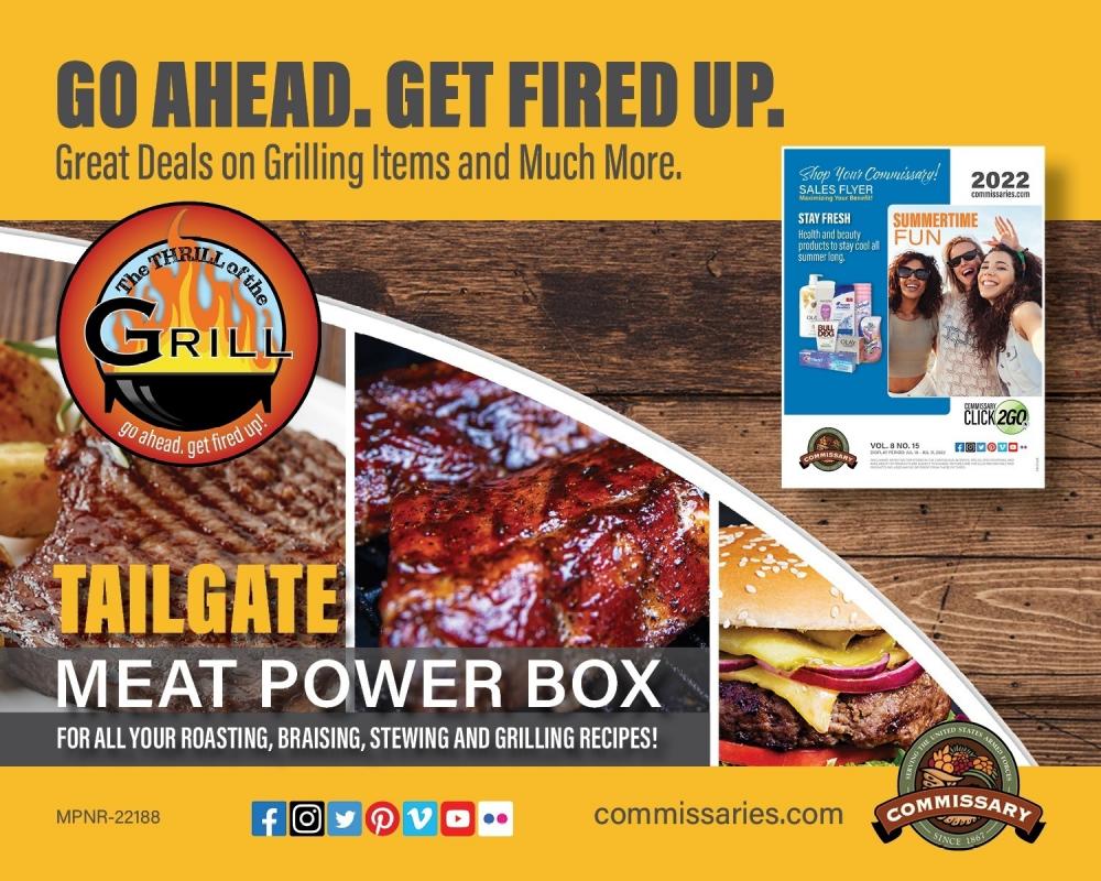 DeCA’s July 18-31 Sales Flyer includes savings related to National Grilling Month, ‘Thrill of the Grill’ summer meat and produce promotion and more