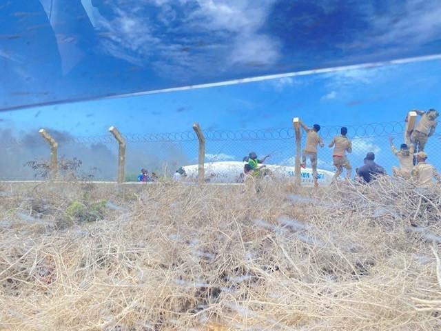 U.S. Soldiers assist passengers injured in Somalia plane crash