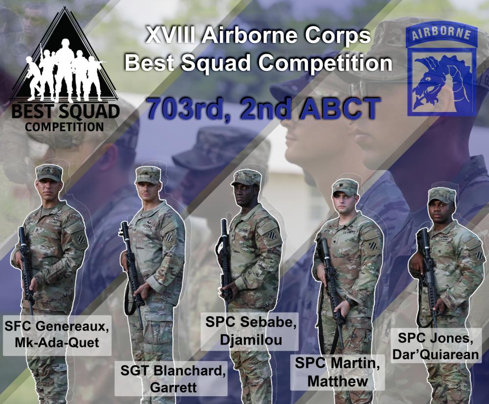 3rd Infantry Division Best Squad Compete for the XVIII Airborne Corps Best Squad Competition