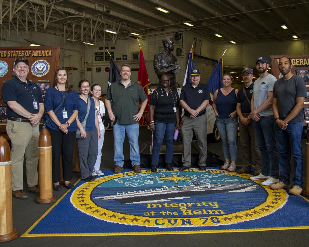 Naval history and Heritage Command tours CVN 78