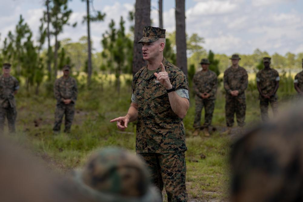 The 19th Sergeant Major of the Marine Corps visits 2d Marine Division