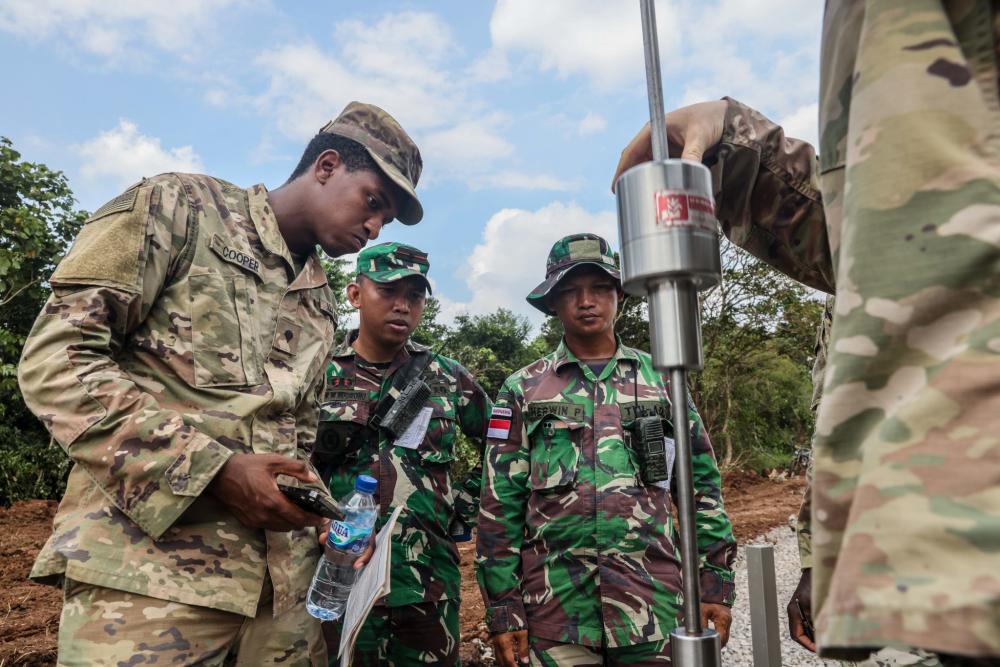Soldiers from the 130th Engineer Brigade support Garuda Shield 22