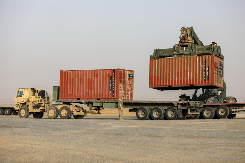 11th CAB RTCH loads shipping container
