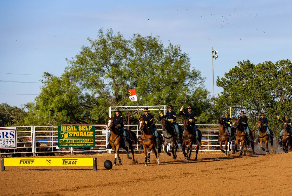 First Team Showcases Cavalry Skills at Rodeo