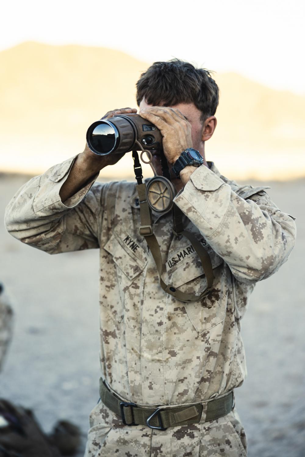Marine Scout Snipers prepare, execute night patrolling, observation exercise during Ground Reconnaissance Course